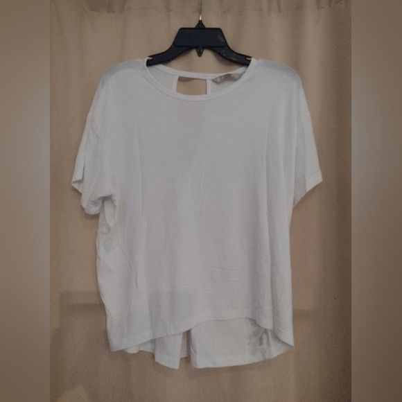 Athleta White Short-Sleeve Shirt - Picture 1 of 3